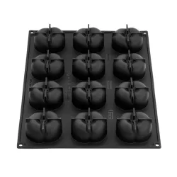 Moule en silicone pêche XL 12 pièces – pâtisseries, chocolat, glaces