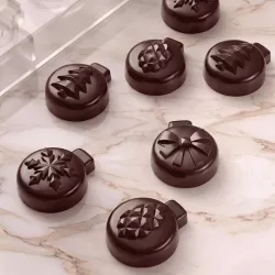 Moule à pralines boules de Noël 20 pièces – Polycarbonate
