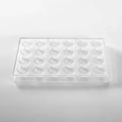 Moule à pralines feuilles 24 pièces – Polycarbonate, brillant