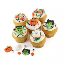 Halloween Monster Sugar decoration 12 pieces