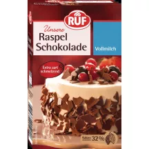 RUF Schokoraspeln Vollmilch 100 g – milk chocolate for the perfect cake | Cakelicious