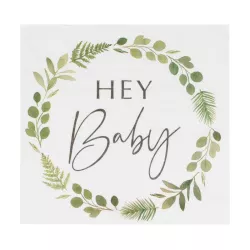 Serviettes "Hey Baby Botanical"