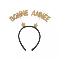 1 cerchietto "Bonne année" con paillettes