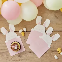 16 bunny napkins