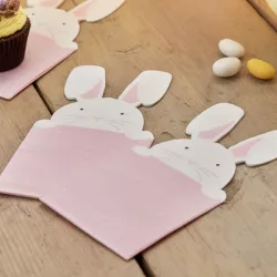 16 bunny napkins