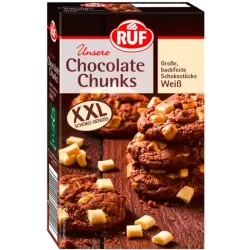 RUF Chocolate Chunks Weiss 100 g – saveur intense de chocolat pour vos pâtisseries | Cakelicious