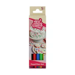 Crayons alimentaires comestibles couleurs primaires, set de 5 crayons