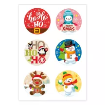12 Christmas sugar discs