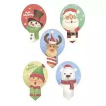 20 decorazioni natalizie in carta commestibile