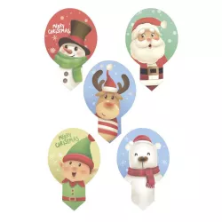 20 decorazioni natalizie in carta commestibile