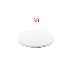 White cake board - shape round 30 cm