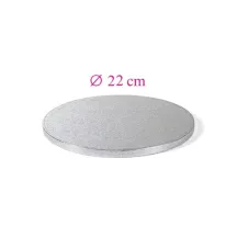 Runde silberne Tortenplatten - 22 cm