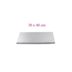 Rectangular silver cake boards - Cake board shape: A3 - 30 x 40 cm