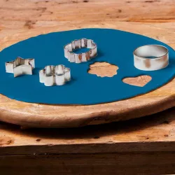 Rolled Fondant Cover - Denim Blue