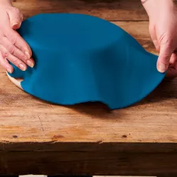 Rolled Fondant Cover - Denim Blue