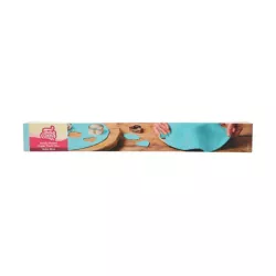 Ausgerollte Fondantdecke - Hellblau