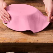 Round Ready Rolled Fondant - Available colors: Pink