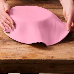 Coperta di fondente arrotolato - Colori disponibili: Rosa