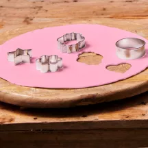 Ausgerollte Fondantdecke - Rosa