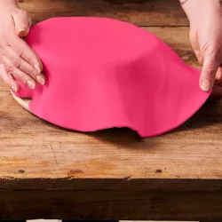 Coperta di fondente arrotolato - Colori disponibili: Rosa caldo