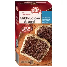 RUF Milch-Schoko Streusel 500 g – vermicelles de Chocolat au lait crémeux pour gâteaux et desserts | Cakelicious