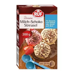 RUF Milk Chocolate Strands 200 g – creamy milk chocolate strands for cakes and desserts | Cakelicious