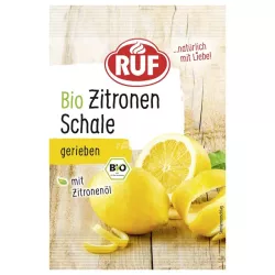 RUF Zeste de citron bio 5 g – zeste de citron lyophilisé pour gâteaux et pâtisseries | Cakelicious