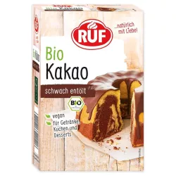 Poudre de cacao faiblement dégraissée, 125 g – cacao à pâtisser bio généreux de RUF | Cakelicious