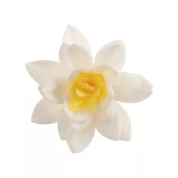 Fleurs blanches en papier, Ø 7 cm