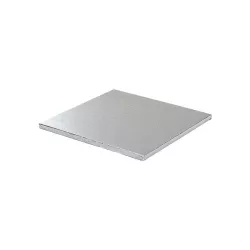 Plateaux carrés argentés - Carré 25 cm