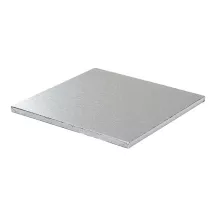 Quadratische silberne Tortenplatten - Quadrat 45 cm