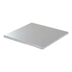 Piatti da torta quadrati in argento - quadrati 45 cm
