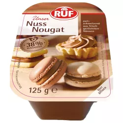 RUF Nuss-Nougat 125 g – morbido nougat alla nocciola per ripieni e Praline | Cakelicious