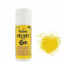 Decora Samtspray Gelb, 100 g