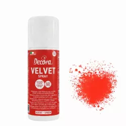 Decora velvet spray rosso, 100 g