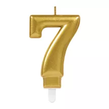 Candele dorate - Numero: 7 - Cifra a scelta