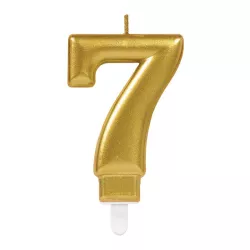 Candele dorate - Numero: 7 - Cifra a scelta