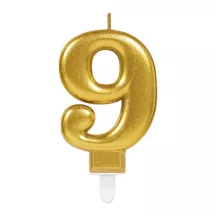 Candele dorate - Cifra: 9 - Numero a scelta