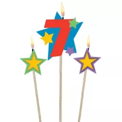 Number candles with Stars Number 7