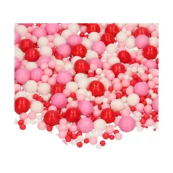 80 g di mix di perle di zucchero rosse, rosa e bianche