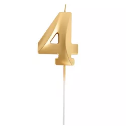 Grande candela dorata - Numero: 4