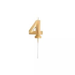 Grande candela dorata - Numero: 4