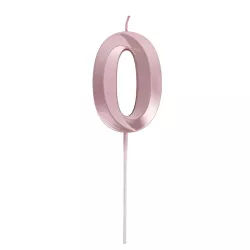 Graphic candle pink gold - Number: 0