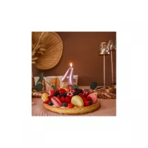Graphic candle pink gold - Number: 4