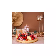 Zahlenkerze rose gold - Zahl: 5