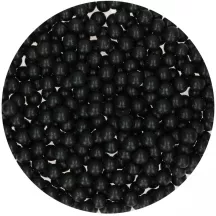 80g Large sugar pearls "Black"