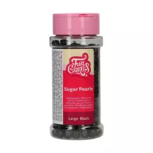 80g Grosse Zuckerperlen "Schwarz"
