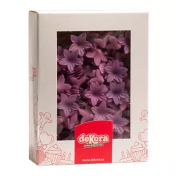 400 lilies made from edible paper - purple