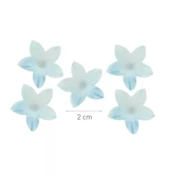 400 lilies made from edible paper - blue