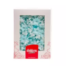 400 lilies made from edible paper - blue